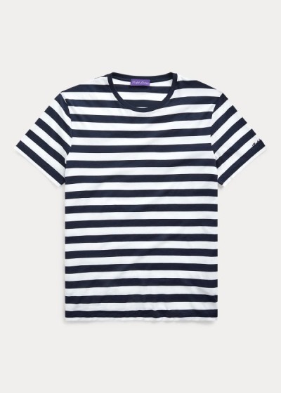 Playeras Ralph Lauren Hombre Azul Marino / Blancos - Striped Lisle - PQUXE2471